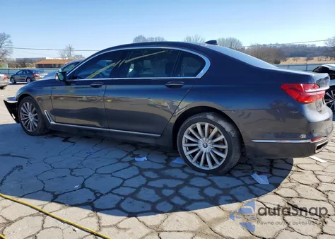 2016 BMW 740 I z USA, uszkodzony, nr VIN WBA7E2C54GG546723